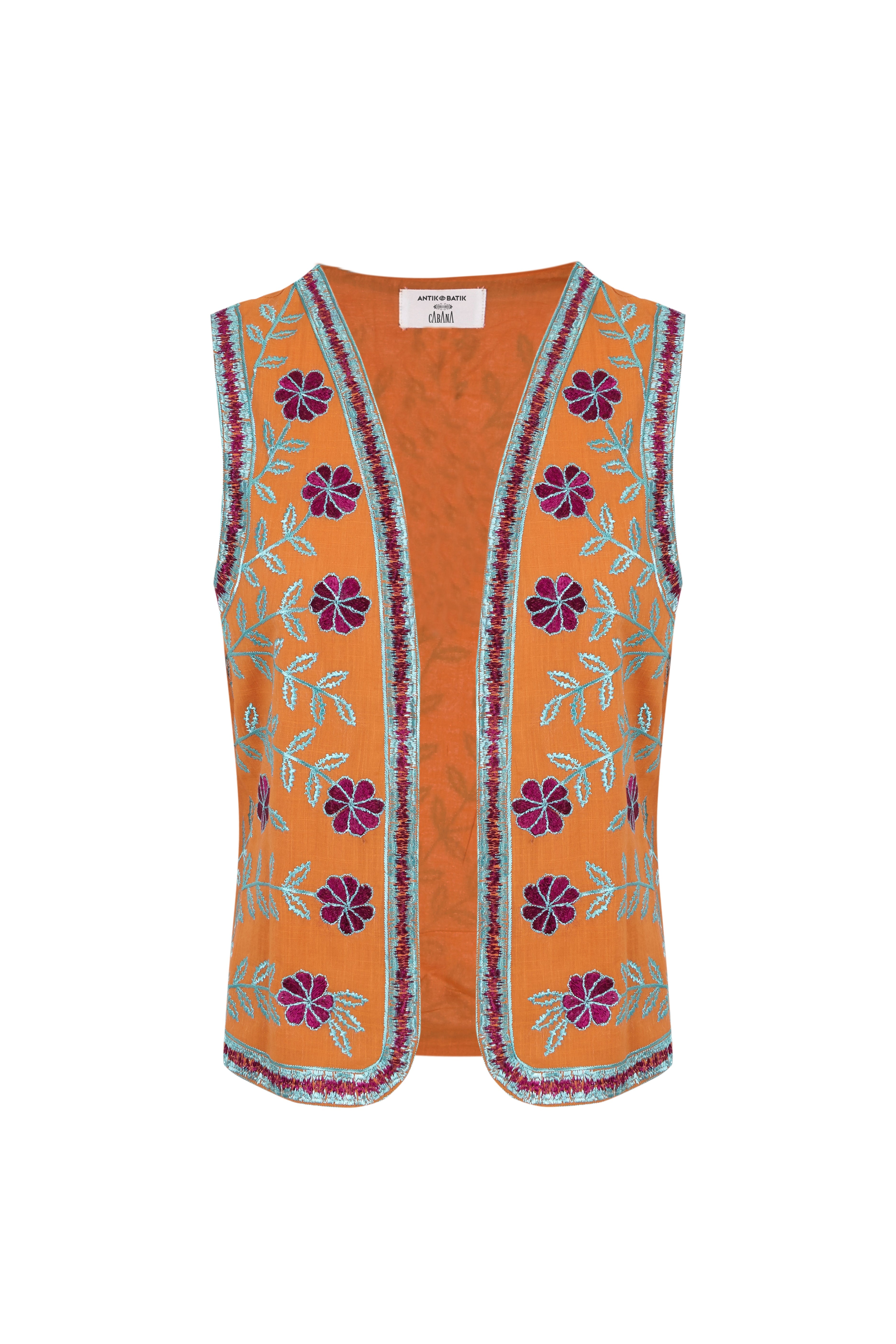 Chaleco bordado Ary - CABANA & ANTIK BATIK