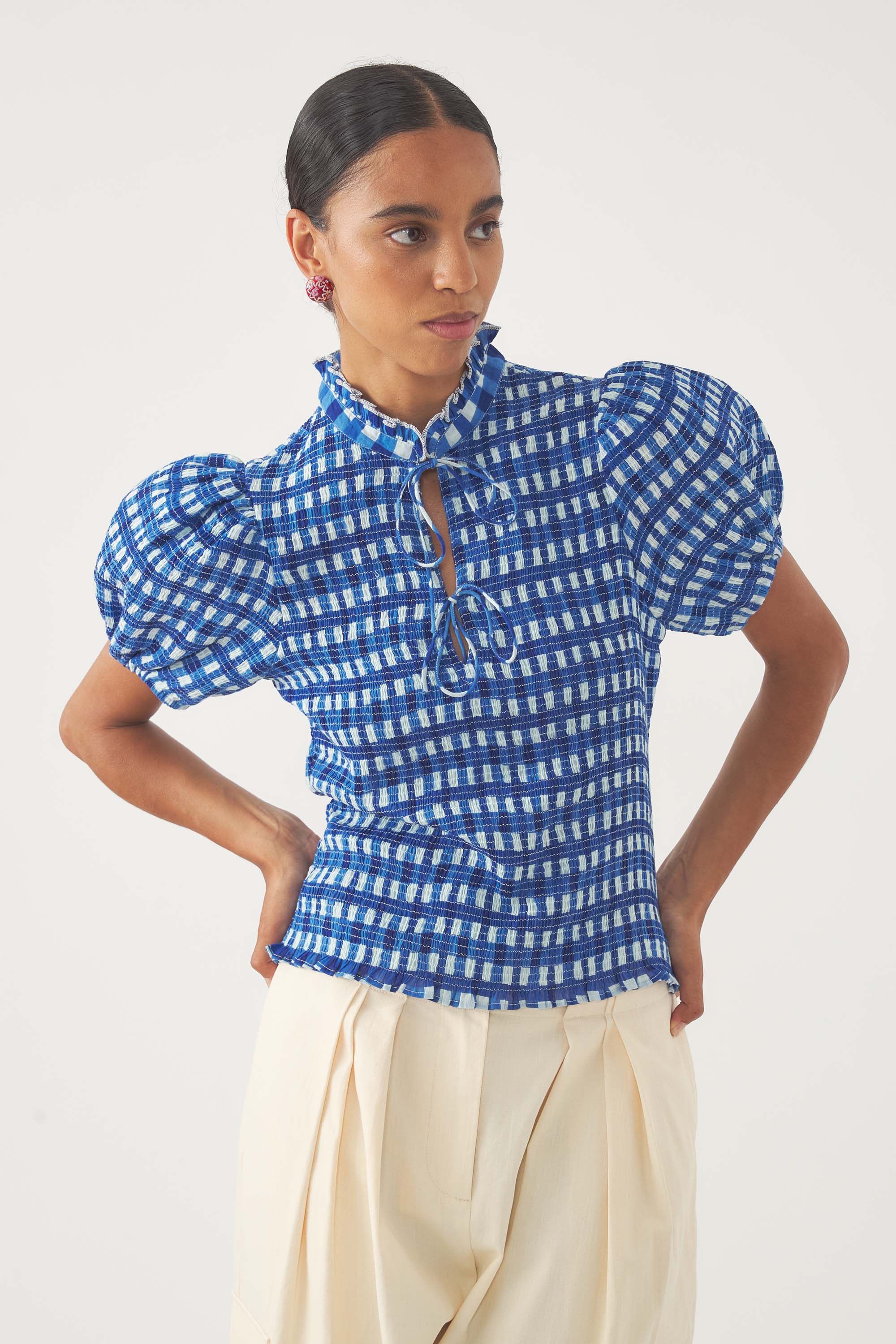 Blusa con smock Polly