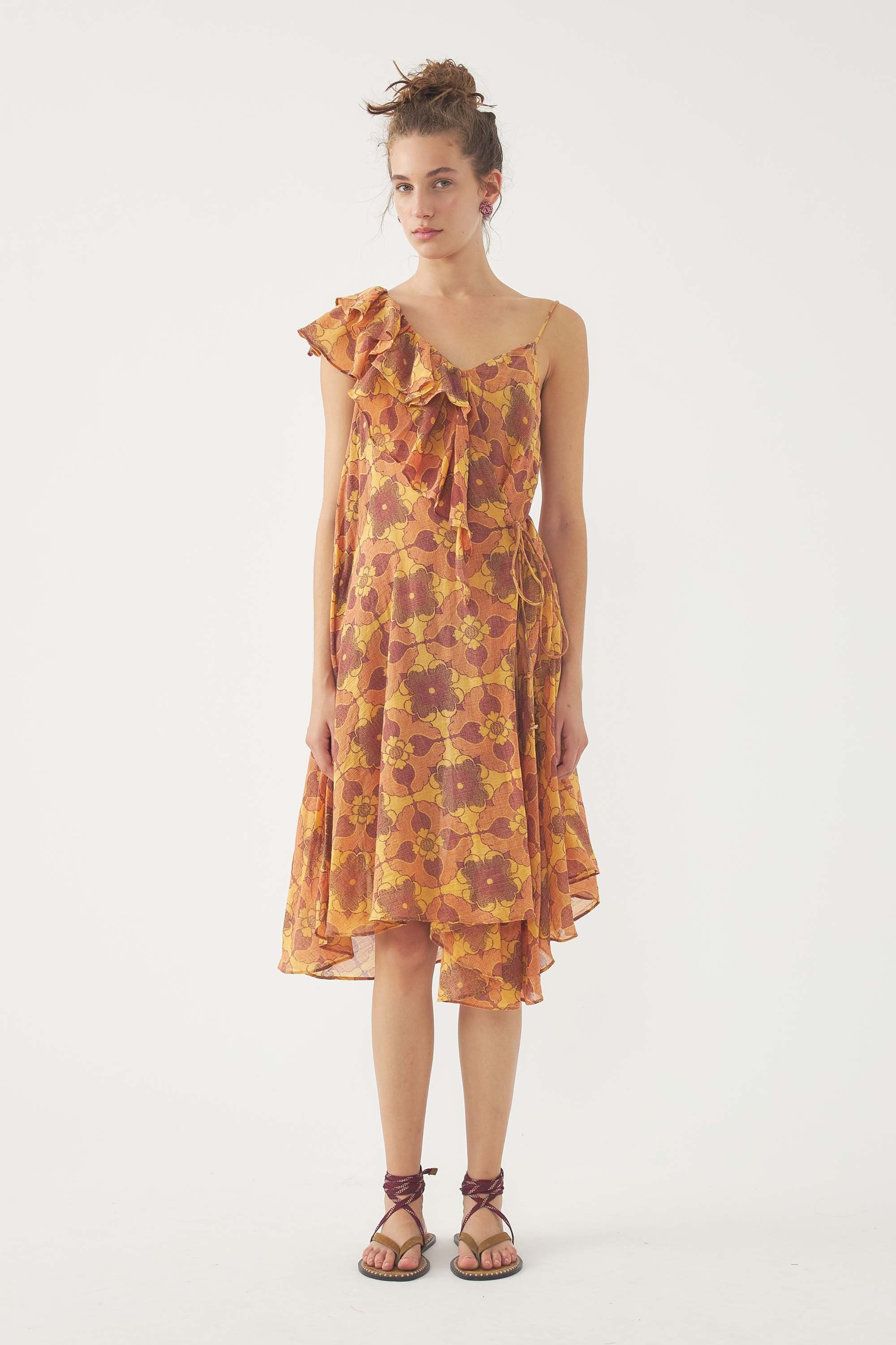 Vestido con aberturas Tereza