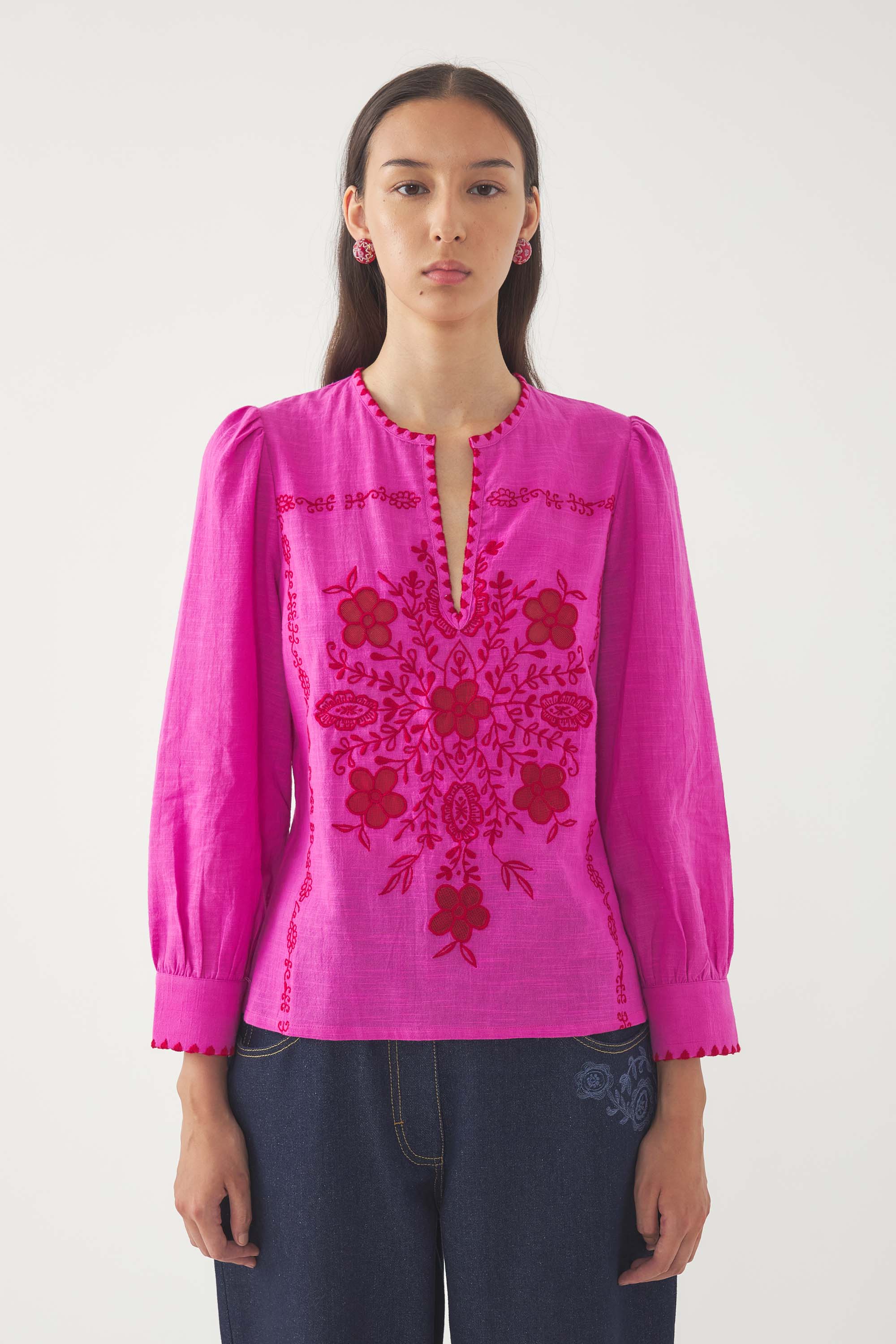 Blusa bordada Vahani