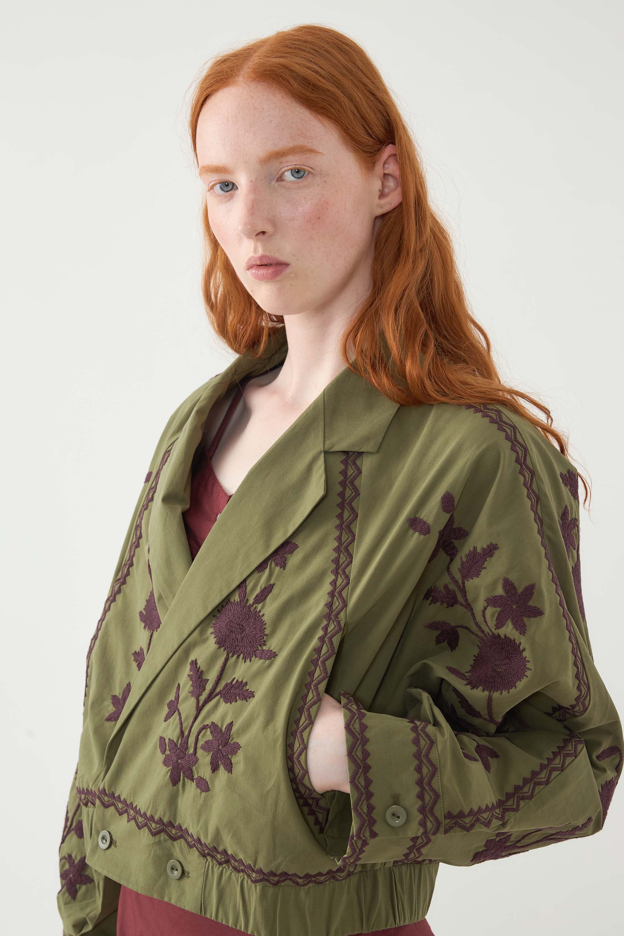 Embroidered Bomber Jacket Winna
