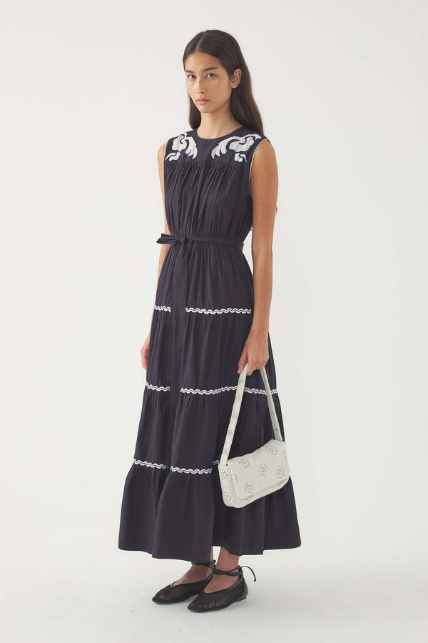 Bolso baguette bordado Marguerite