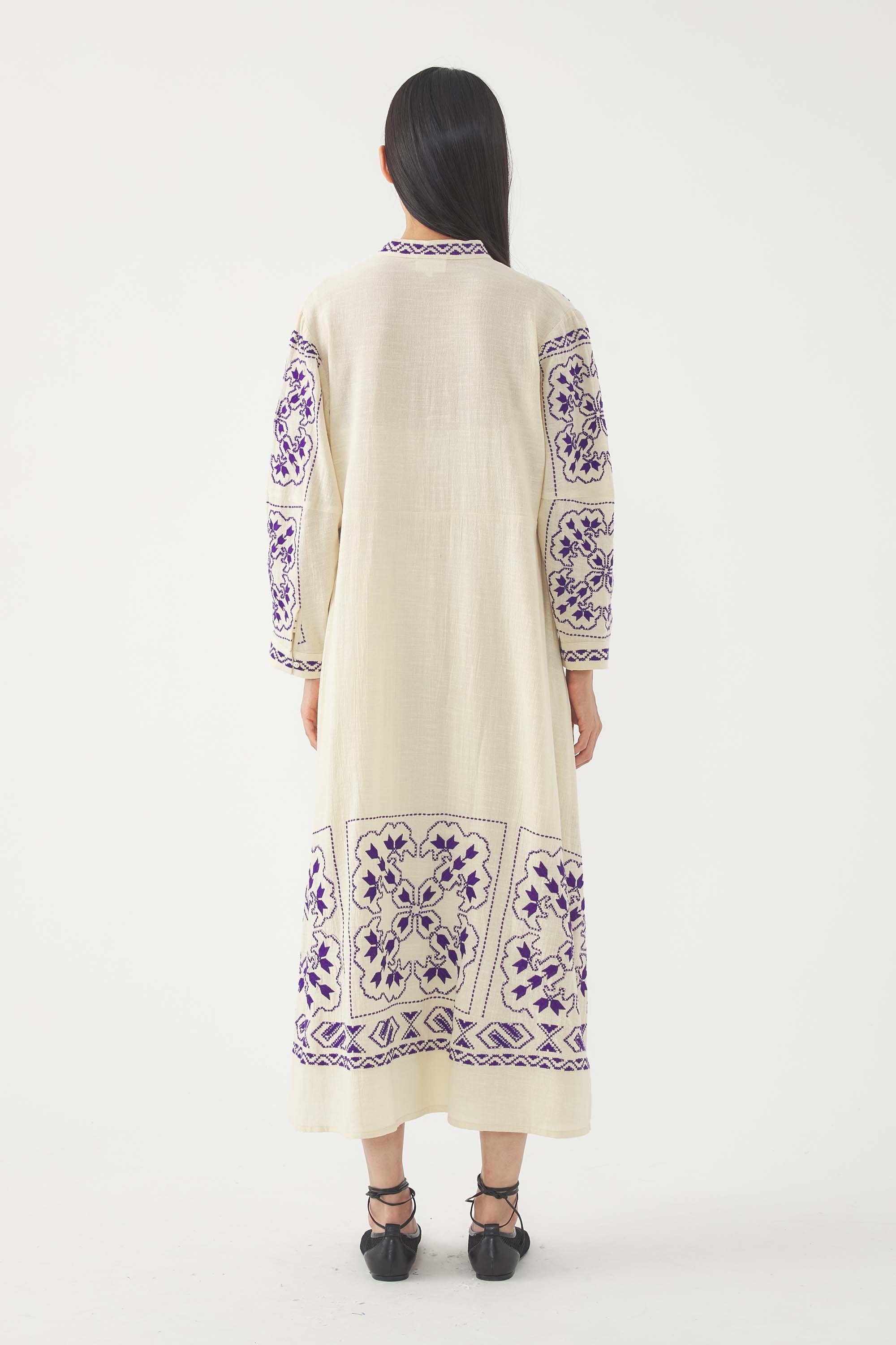 Embroidered Maxi Dress Milos