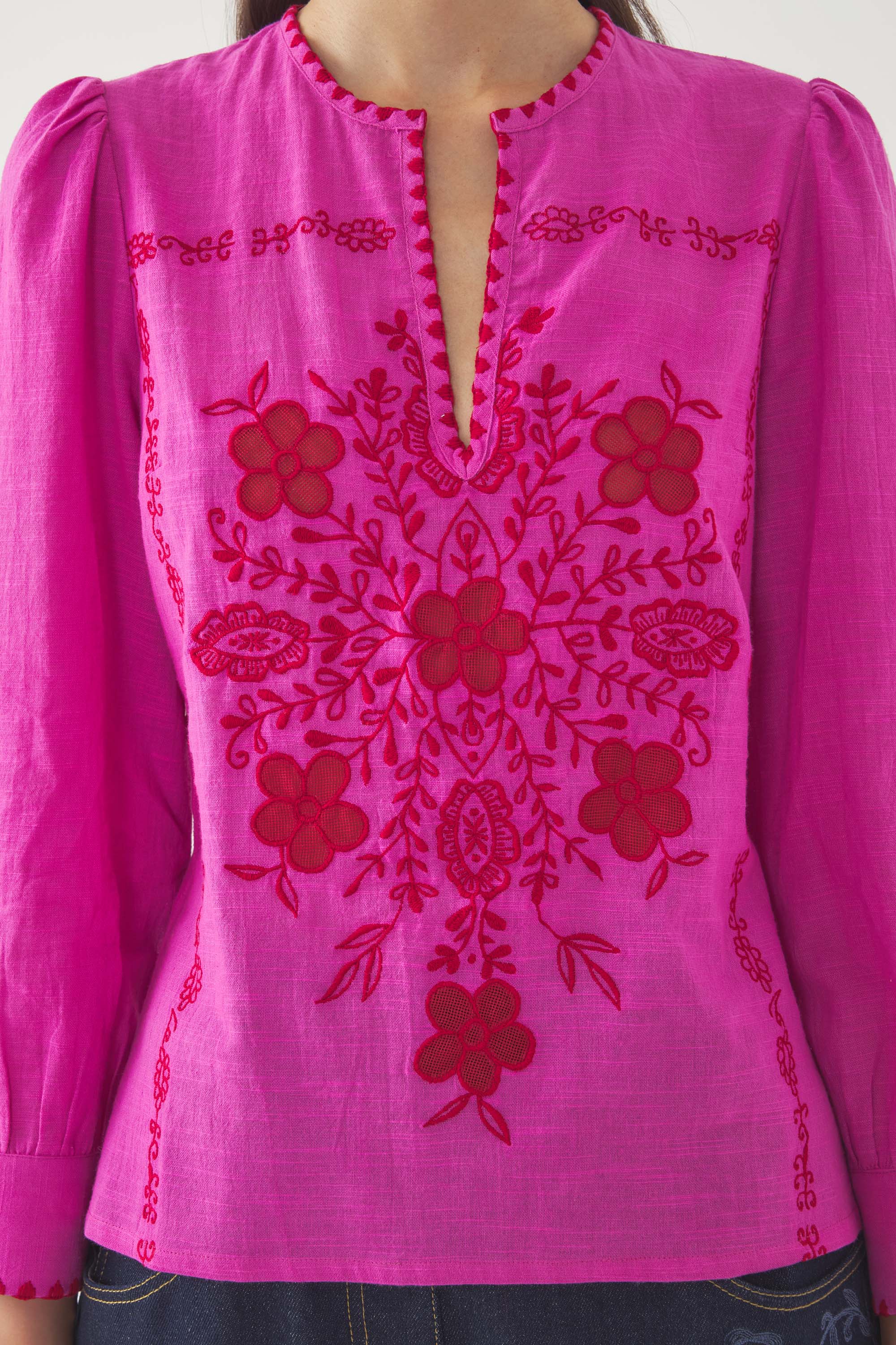 Blusa bordada Vahani